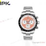 IPK Copy Rolex Daytona Paul Newman 'Blaken' Watch Steel Orange Dial 40mm